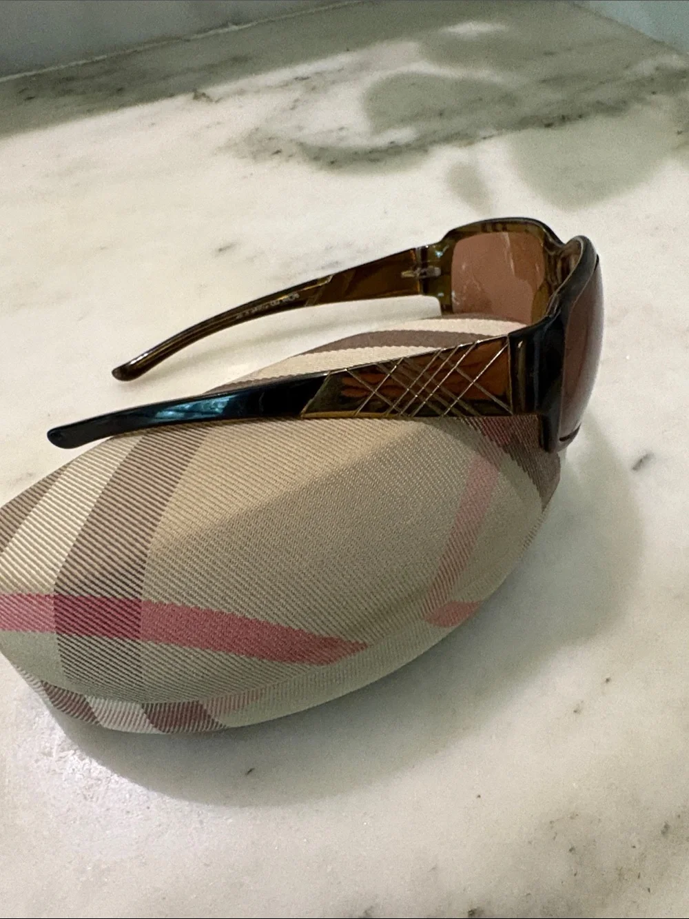 Burberry Women's Tortoiseshell Sunglasses with Brown Lenses
